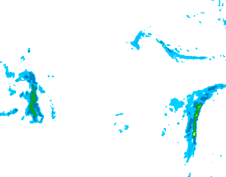 GDPS precipitation 036 hour forecast chart for Canada based on 2026/01/10 1200Z data