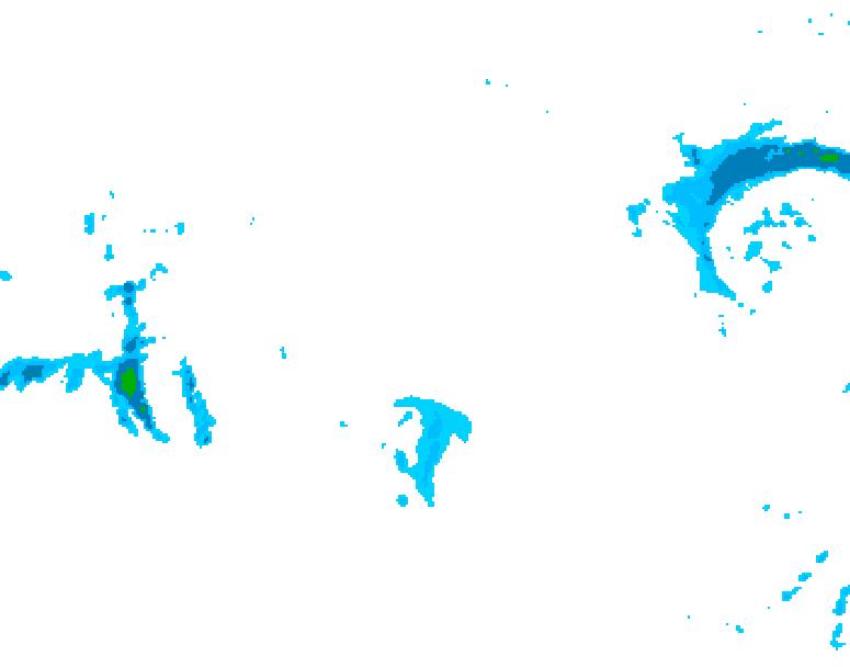 GDPS precipitation 066 hour forecast chart for Canada based on 2026/01/10 1200Z data