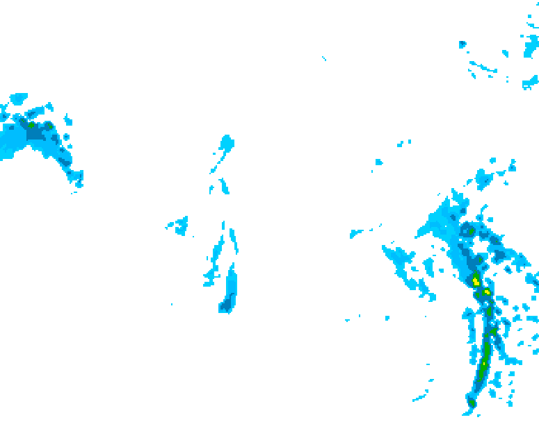 GDPS precipitation 120 hour forecast chart for Canada based on 2026/01/10 1200Z data