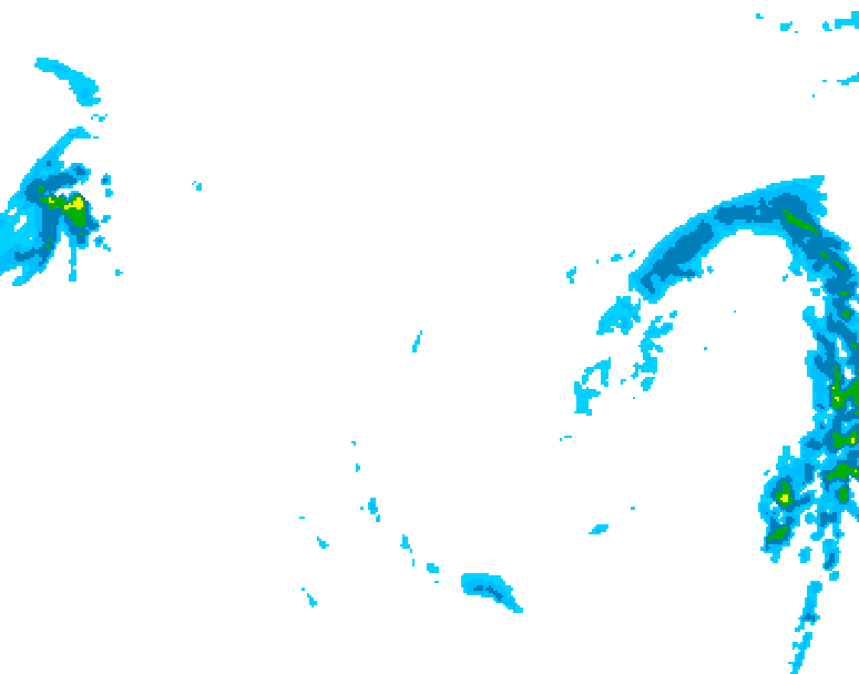 GDPS precipitation 138 hour forecast chart for Canada based on 2026/01/10 1200Z data