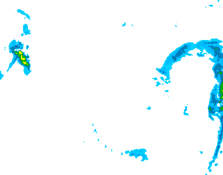 GDPS precipitation 144 hour forecast chart for Canada based on 2026/01/10 1200Z data