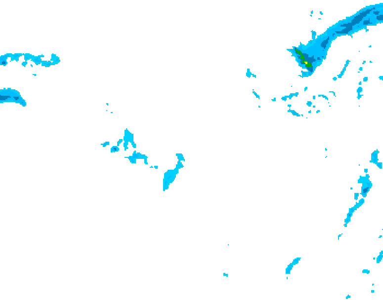 GDPS precipitation 174 hour forecast chart for Canada based on 2026/01/10 1200Z data