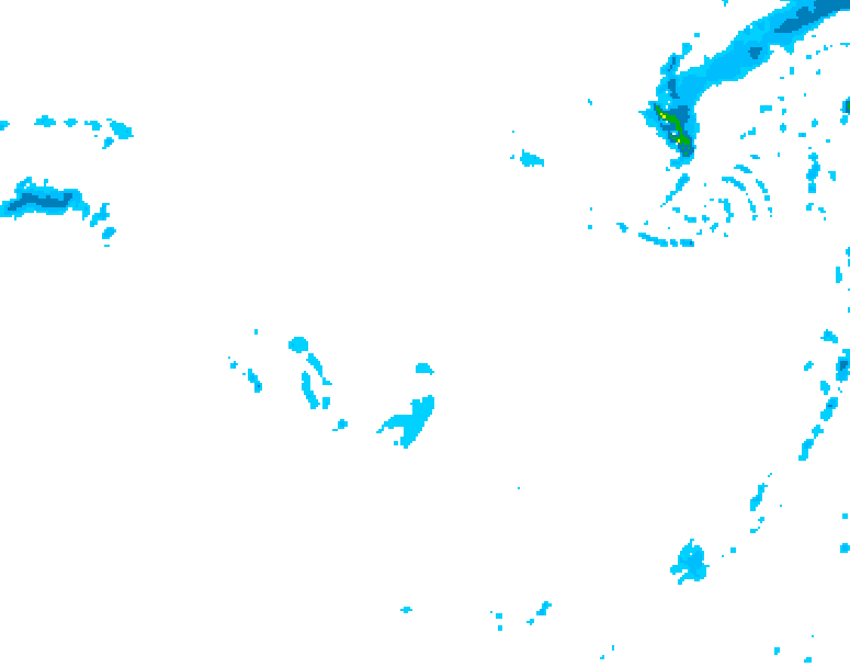 GDPS precipitation 180 hour forecast chart for Canada based on 2026/01/10 1200Z data