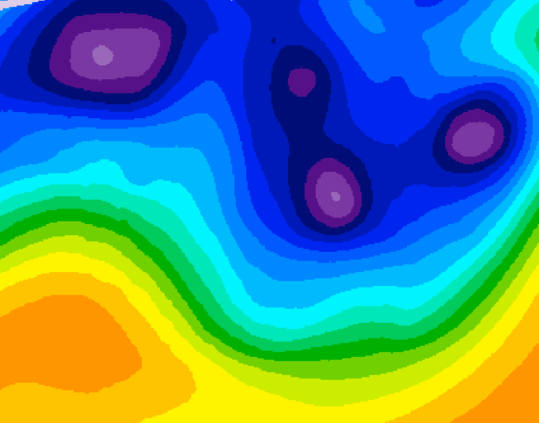 GDPS 500 millibar geopotential height 060 hour forecast chart for Canada based on 2026/01/11 0000Z data