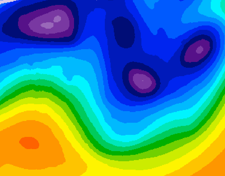 GDPS 500 millibar geopotential height 066 hour forecast chart for Canada based on 2026/01/11 0000Z data