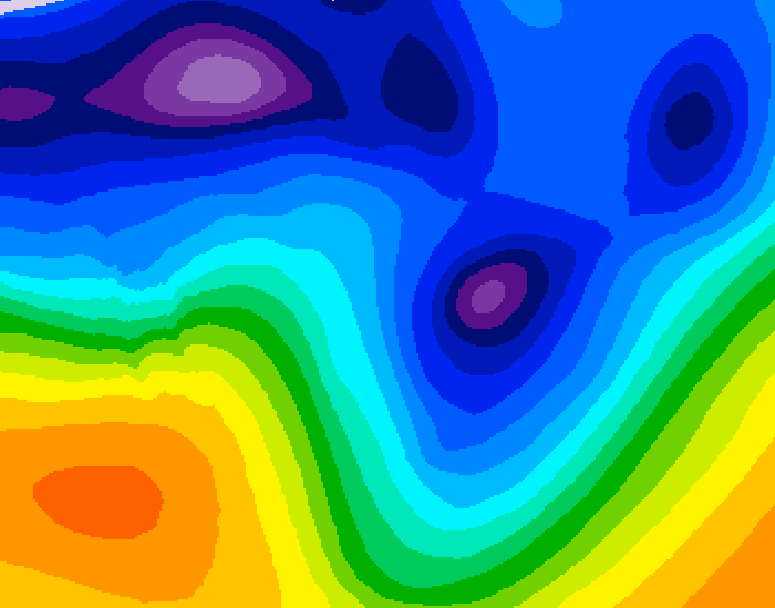 GDPS 500 millibar geopotential height 084 hour forecast chart for Canada based on 2026/01/11 0000Z data