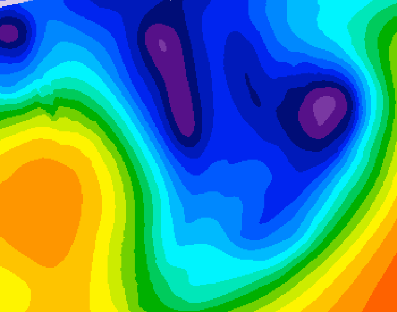 GDPS 500 millibar geopotential height 144 hour forecast chart for Canada based on 2026/01/11 0000Z data