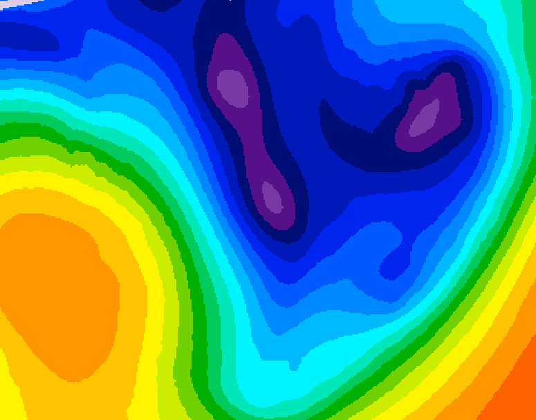 GDPS 500 millibar geopotential height 156 hour forecast chart for Canada based on 2026/01/11 0000Z data