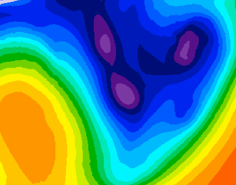 GDPS 500 millibar geopotential height 162 hour forecast chart for Canada based on 2026/01/11 0000Z data