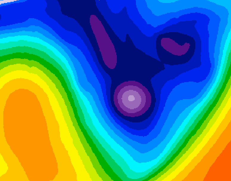 GDPS 500 millibar geopotential height 174 hour forecast chart for Canada based on 2026/01/11 0000Z data