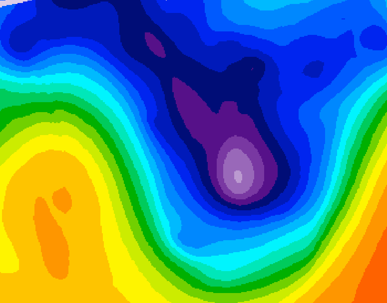 GDPS 500 millibar geopotential height 192 hour forecast chart for Canada based on 2026/01/11 0000Z data