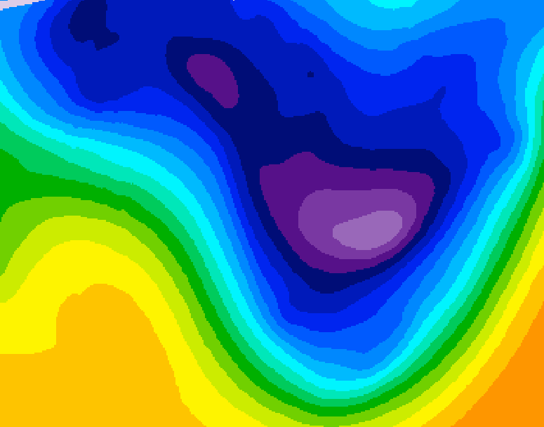 GDPS 500 millibar geopotential height 210 hour forecast chart for Canada based on 2026/01/11 0000Z data