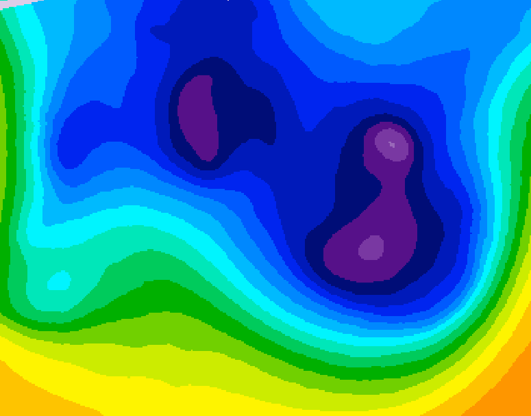 GDPS 500 millibar geopotential height 240 hour forecast chart for Canada based on 2026/01/11 0000Z data