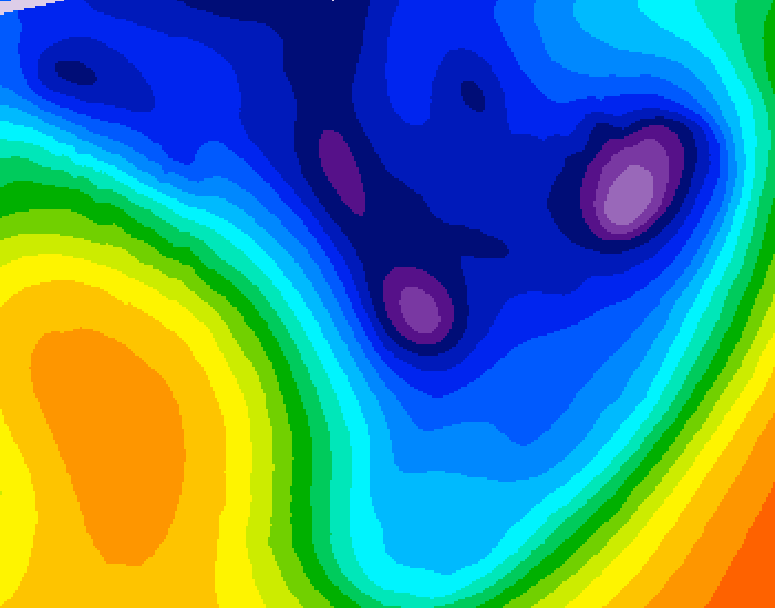 GDPS 500 millibar geopotential height 144 hour forecast chart for Canada based on 2026/01/11 1200Z data