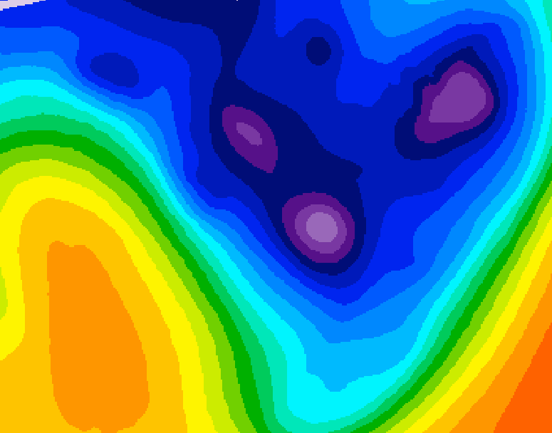 GDPS 500 millibar geopotential height 156 hour forecast chart for Canada based on 2026/01/11 1200Z data