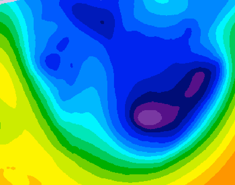 GDPS 500 millibar geopotential height 228 hour forecast chart for Canada based on 2026/01/11 1200Z data