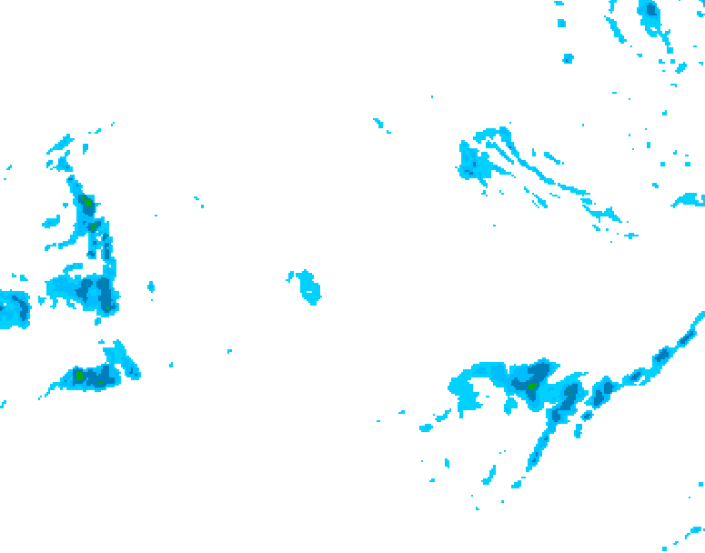 GDPS precipitation 006 hour forecast chart for Canada based on 2026/01/11 0000Z data