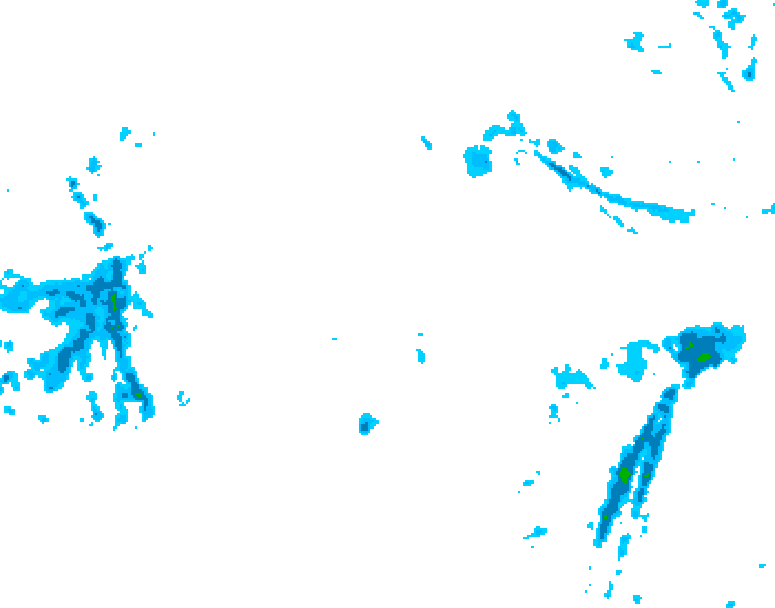 GDPS precipitation 018 hour forecast chart for Canada based on 2026/01/11 0000Z data