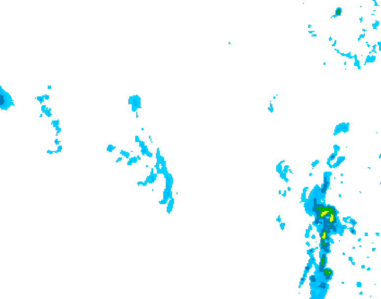 GDPS precipitation 102 hour forecast chart for Canada based on 2026/01/11 0000Z data