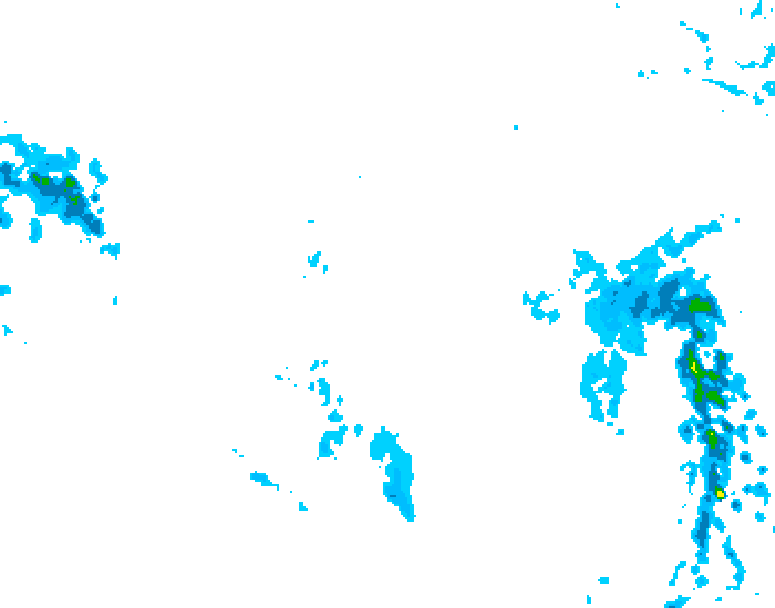 GDPS precipitation 114 hour forecast chart for Canada based on 2026/01/11 0000Z data