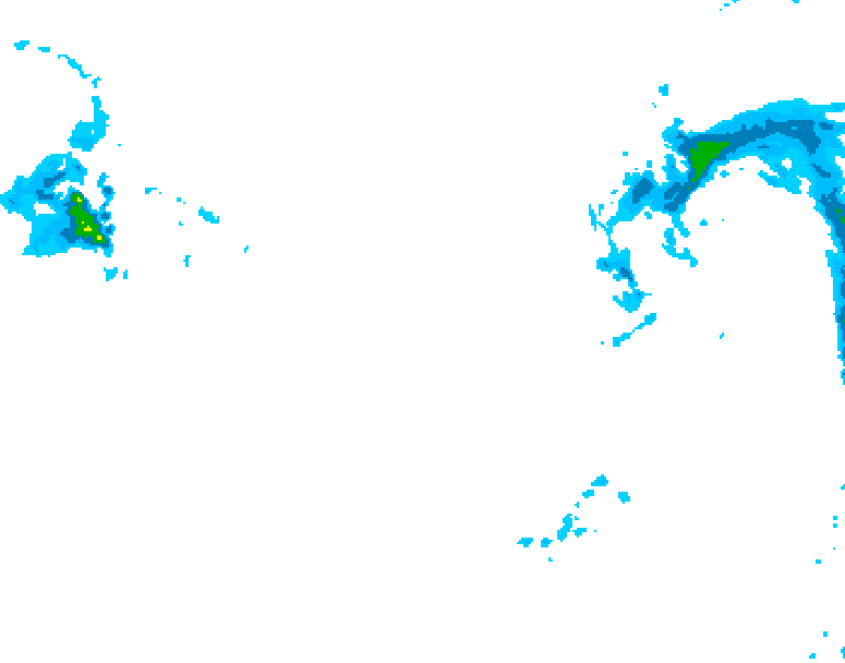 GDPS precipitation 138 hour forecast chart for Canada based on 2026/01/11 0000Z data
