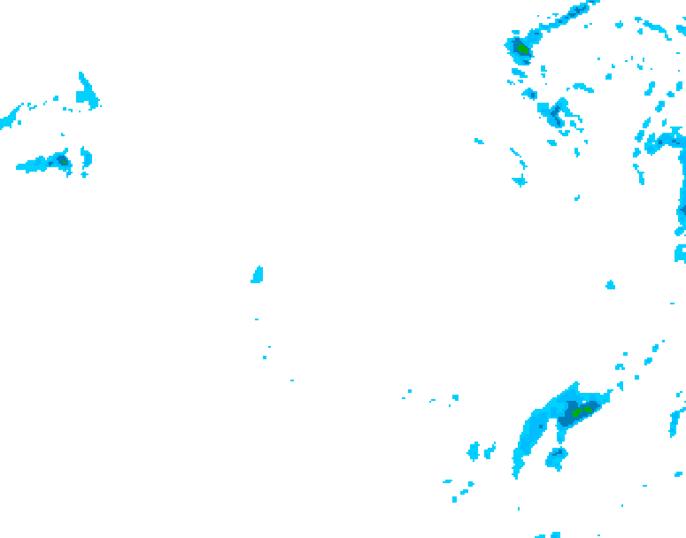 GDPS precipitation 174 hour forecast chart for Canada based on 2026/01/11 0000Z data