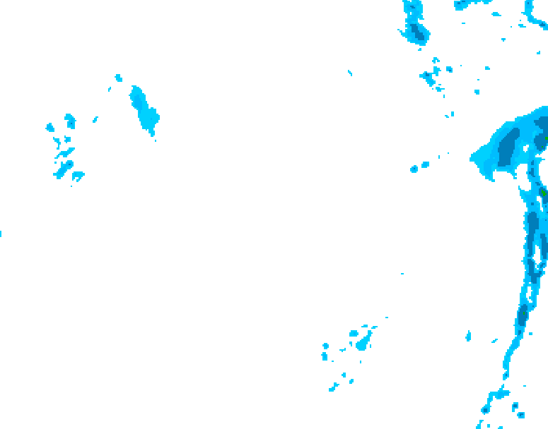 GDPS precipitation 204 hour forecast chart for Canada based on 2026/01/11 0000Z data
