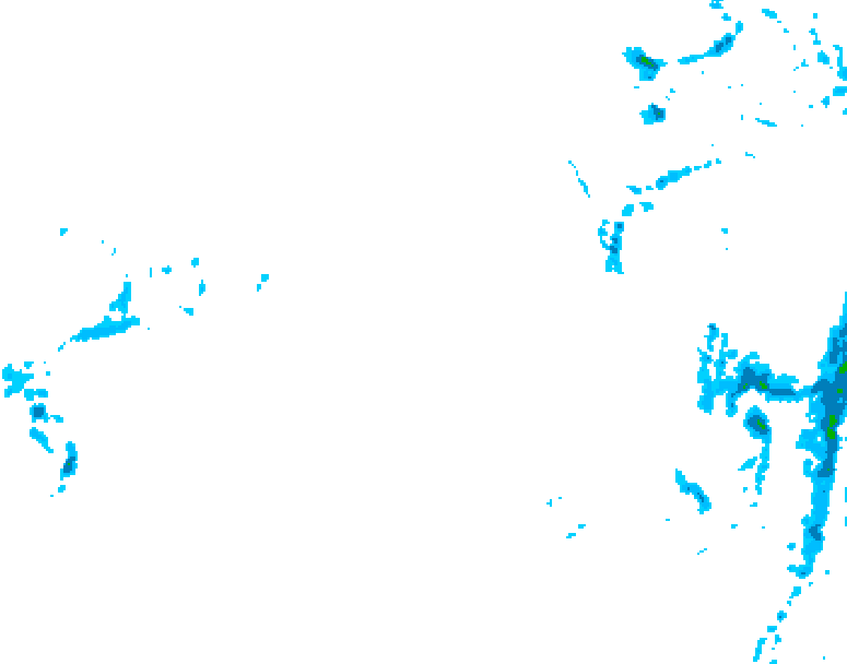 GDPS precipitation 228 hour forecast chart for Canada based on 2026/01/11 0000Z data