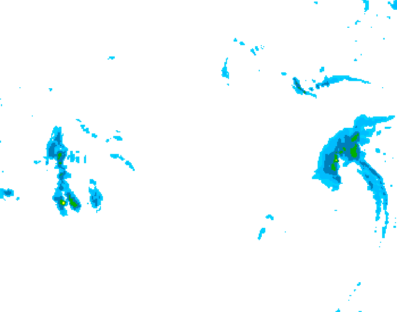 GDPS precipitation 024 hour forecast chart for Canada based on 2026/01/11 1200Z data