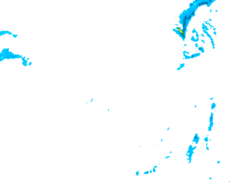 GDPS precipitation 156 hour forecast chart for Canada based on 2026/01/11 1200Z data