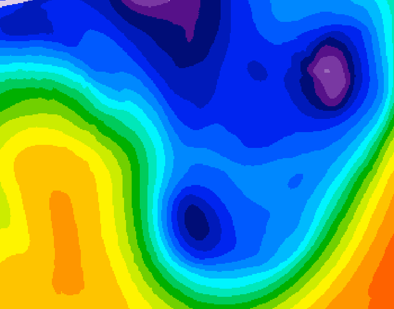 GDPS 500 millibar geopotential height 144 hour forecast chart for Canada based on 2026/01/12 0000Z data