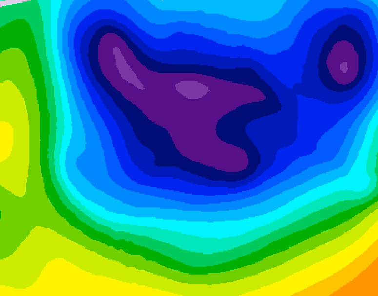 GDPS 500 millibar geopotential height 240 hour forecast chart for Canada based on 2026/01/12 0000Z data