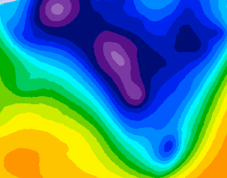 GDPS 500 millibar geopotential height 174 hour forecast chart for Canada based on 2026/01/12 1200Z data