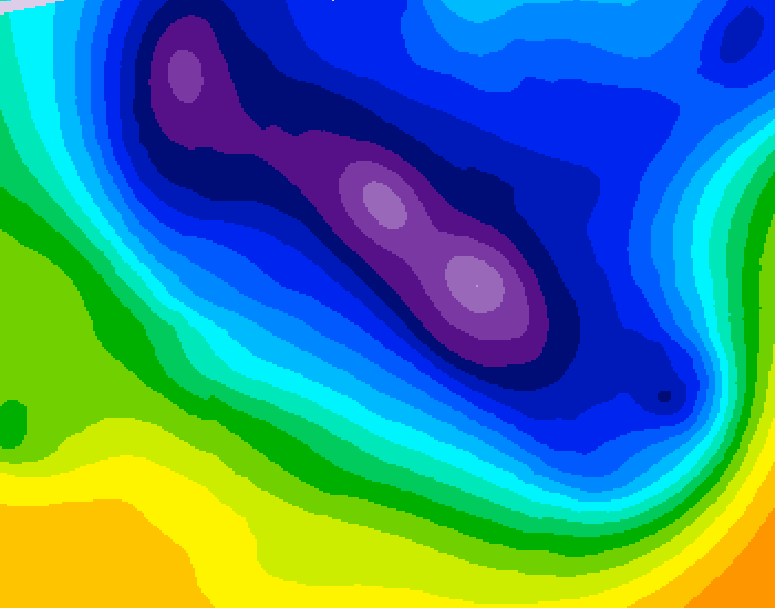 GDPS 500 millibar geopotential height 192 hour forecast chart for Canada based on 2026/01/12 1200Z data