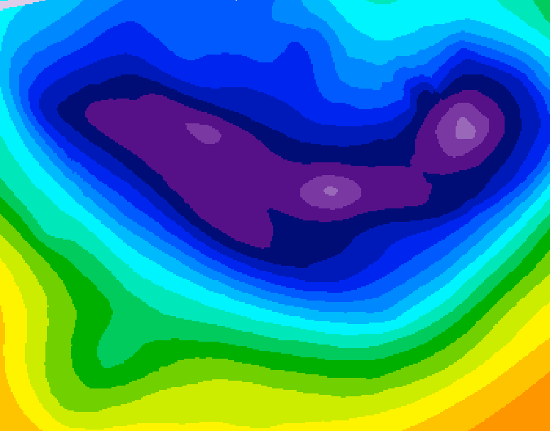 GDPS 500 millibar geopotential height 228 hour forecast chart for Canada based on 2026/01/12 1200Z data