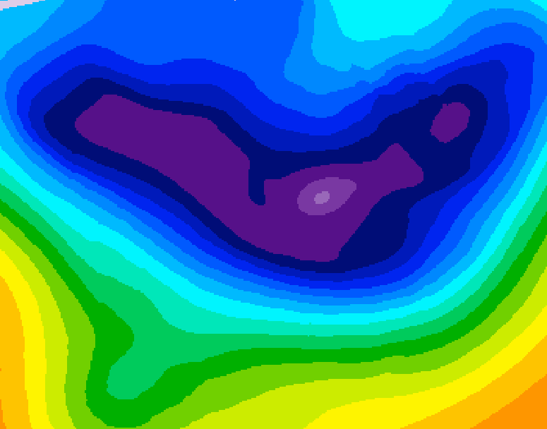 GDPS 500 millibar geopotential height 240 hour forecast chart for Canada based on 2026/01/12 1200Z data