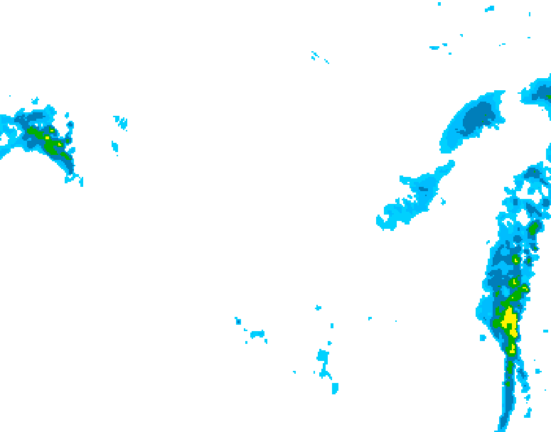 GDPS precipitation 108 hour forecast chart for Canada based on 2026/01/12 0000Z data