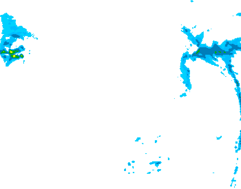 GDPS precipitation 120 hour forecast chart for Canada based on 2026/01/12 0000Z data