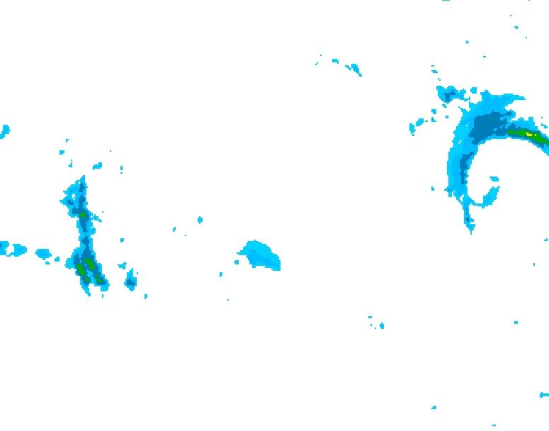 GDPS precipitation 012 hour forecast chart for Canada based on 2026/01/12 1200Z data