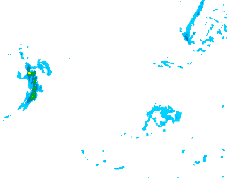 GDPS precipitation 042 hour forecast chart for Canada based on 2026/01/12 1200Z data