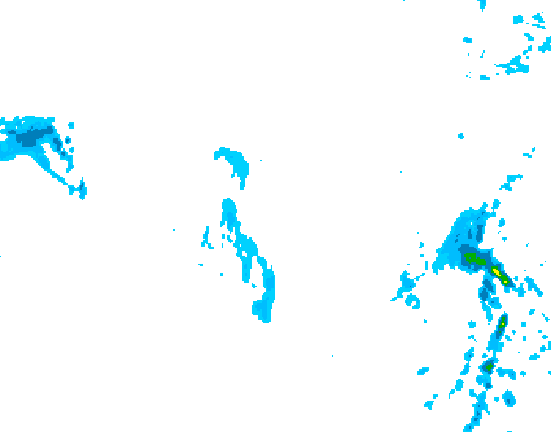 GDPS precipitation 072 hour forecast chart for Canada based on 2026/01/12 1200Z data