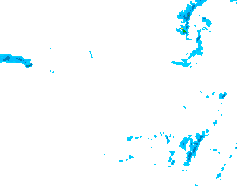 GDPS precipitation 132 hour forecast chart for Canada based on 2026/01/12 1200Z data