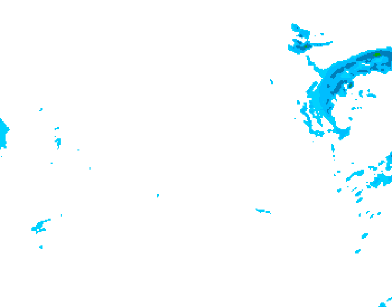 GDPS precipitation 210 hour forecast chart for Canada based on 2026/01/12 1200Z data