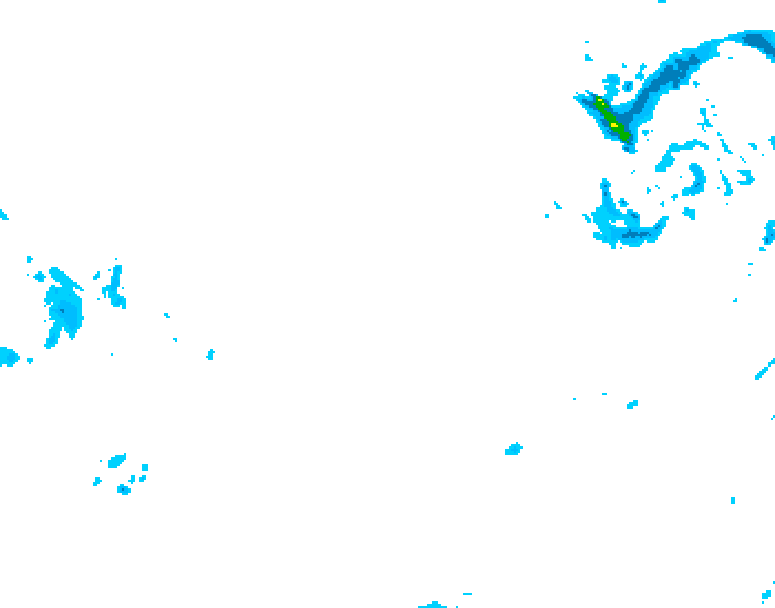 GDPS precipitation 222 hour forecast chart for Canada based on 2026/01/12 1200Z data