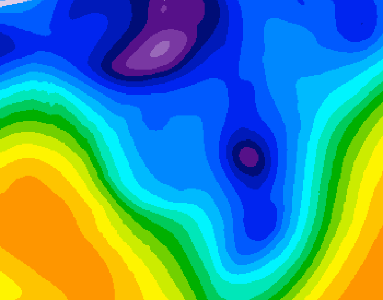 GDPS 500 millibar geopotential height 060 hour forecast chart for Canada based on 2026/01/13 0000Z data