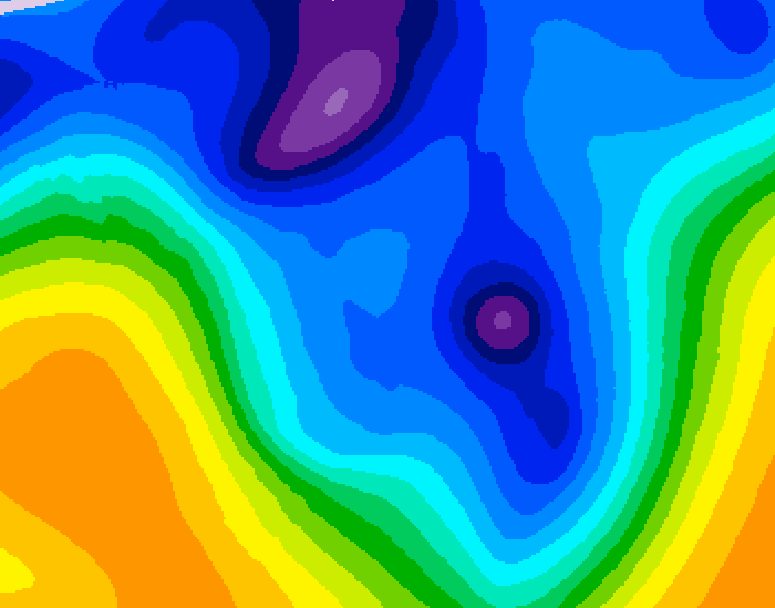 GDPS 500 millibar geopotential height 066 hour forecast chart for Canada based on 2026/01/13 0000Z data