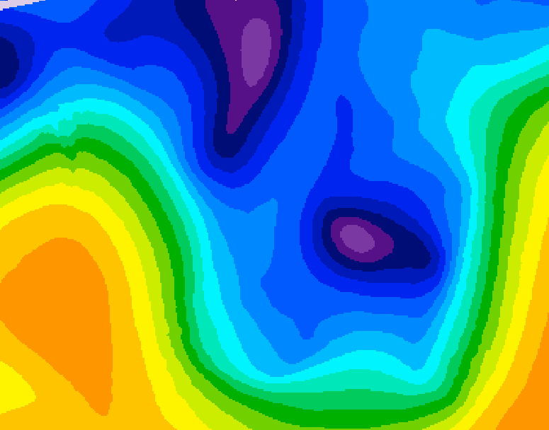GDPS 500 millibar geopotential height 078 hour forecast chart for Canada based on 2026/01/13 0000Z data