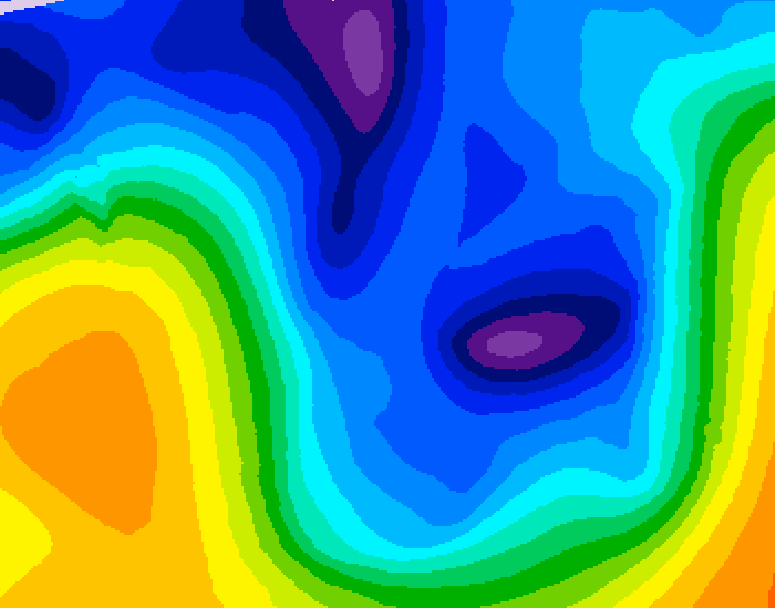 GDPS 500 millibar geopotential height 084 hour forecast chart for Canada based on 2026/01/13 0000Z data