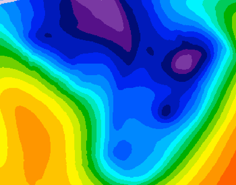 GDPS 500 millibar geopotential height 108 hour forecast chart for Canada based on 2026/01/13 0000Z data