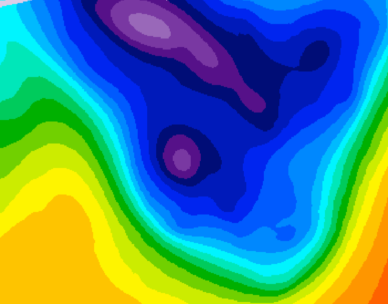 GDPS 500 millibar geopotential height 144 hour forecast chart for Canada based on 2026/01/13 0000Z data